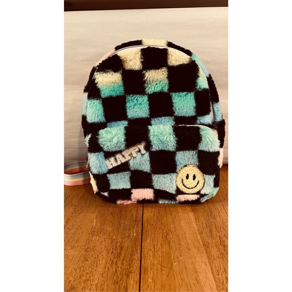 EMOJI FLEECE SOFT BACKPACK BAG MINI